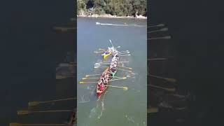 4 Boats CRASH In Race boat drone [upl. by Skiba153]