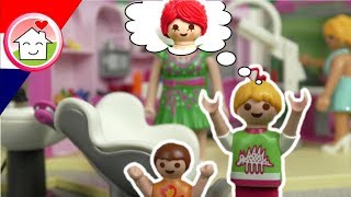 Playmobil filmpje Nederlands Familie Huizer naar de kapper [upl. by Sitra4]