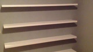 How to Build Sleek FreeFloating Wall Shelves [upl. by Dusa]