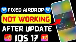 Airdrop not working after update 2024  How to fix airdrop not working on iPhone ios 17  2024 [upl. by Raines]