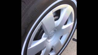 How to whitewall tyres tutorial Koosa whitewall machine how to apply paint [upl. by Bosch101]