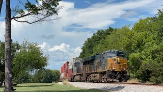 CSX ET44AH 3341 Leads Rerouted Intermodal I02509 on 7924 [upl. by Nnayhs137]