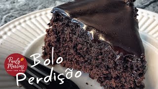 Bolo de chocolate Perdição SEM GLÚTEN  Viver sem Trigo por Paula Martins [upl. by Tiossem]