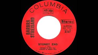 1971 HITS ARCHIVE Stoney End  Barbra Streisand stereo 45 [upl. by Alisun]