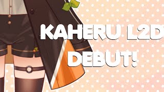 Kaheru Live2D Debut 【VTuber】 [upl. by Sakhuja]