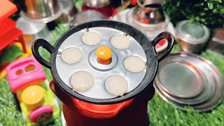 Miniature Idly ।। How To Make Idly Sambar ।। IdliSambar Recipe ।। Idli Podi food minikitchen [upl. by Myk]