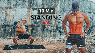 10 Minutes ALL THE ULTIMATE STANDING ABS Workouts Advanced Belly Fat Burning [upl. by Newel]