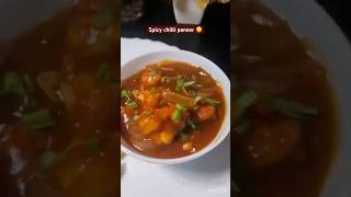 Spicy chilli paneer recipe😋❤️trending deliciousytviralshort naahta recipe ✨ [upl. by Akcinahs]