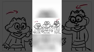 The Chipmunks MEET PHONE GUY Storyboard Clip animation fnaf shorts [upl. by Felder]