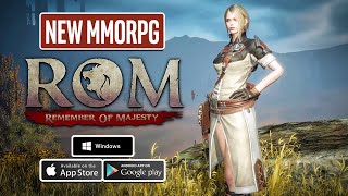 MMORPG ROM Remember Of Majesty Gameplay  Global Beta [upl. by Brine]