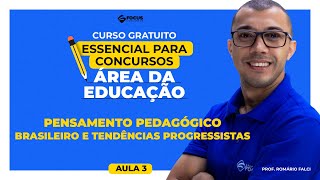 Curso Gratuito Educação  Pensamento pedagógico brasileiro e tendências progressistas [upl. by Cir]