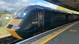 GWR Class 43 HSTs  Plymouth Station  091024 [upl. by Ahrat]