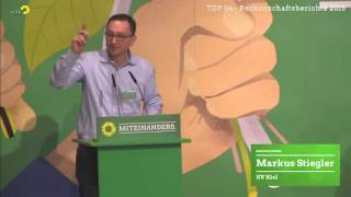 Rede Markus Stiegler zum Rechenschaftsbericht des Landesvorstandes SH [upl. by Swihart965]