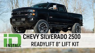 Chevy Silverado 2500 Readylift 8 Inch Lift Kit Installation [upl. by Slavic]