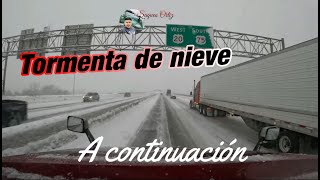 Tormenta de nieve Enero 2024 Winter storm camioneros winterstorm truckerlife [upl. by Tennos]