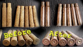 How to clean your relic shell casings  cartridges  Metal Detecting WW2  History Secrets [upl. by Yromem656]