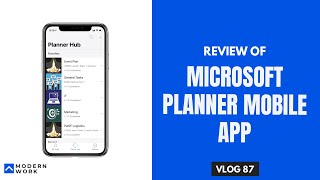 Vlog 87365  Microsoft Planner iOS mobile app review [upl. by Nirb603]