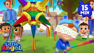 Bye Bye Bye Pinata  15 MIN LOOP  Little Angel  Kids Songs and Nursery Rhymes [upl. by Aneehsyt]