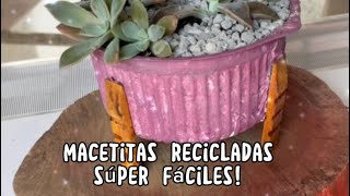 Cómo hacer macetas recicladas fáciles y hermosas [upl. by Yarw]