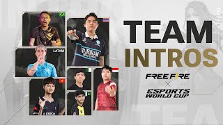 Clash of Titans  Esports World Cup Free Fire Team Intros [upl. by Karin]