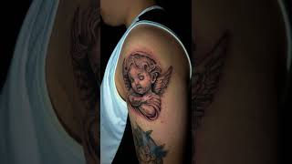 Tattoo anjo sombreado [upl. by Ariday]