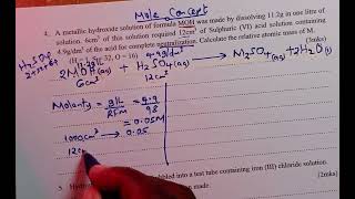 Mole ConceptForm 3 Chemistry [upl. by Ballinger539]