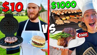 10 vs 1000 EXTREME BBQ Challenge BUDGET BATTLE [upl. by Imoian]