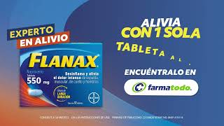 Desinflanax el dolor intenso con Flanax® 550 Disponible en tu Farmatodo más cercano [upl. by Llerrem929]