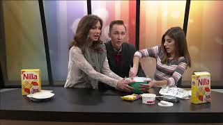 Elisa Raffa  Cannoli Dip Super Bowl Recipe  Ozarks Fox AM 12919 [upl. by Ahsinirt]