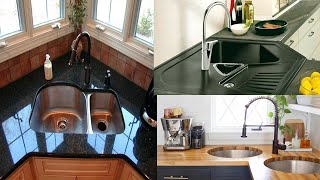 Modern Small Corner Kitchen Sink designs Ideas  Space Saving Kitchen Tips [upl. by Gio]