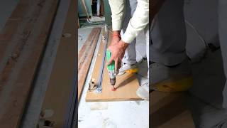 Door staphner fitting process  band shutter Ko Sidha kaise karen woodworking shortvideo [upl. by Ching]