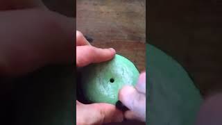 A way I smooth down the clay when making spindle whorls [upl. by Baptista843]