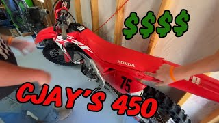 Cjay bought a crf450 and another tug of war [upl. by Norad654]