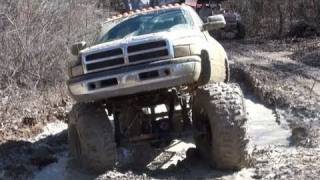 GIANT MUD TRUCKS POUNDIN THE TRAILS at HIGHLIFTER PARK [upl. by Livingston]