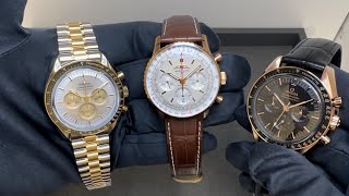 Pick Your Gold Chronograph  Omega or Breitling [upl. by Mendelsohn]