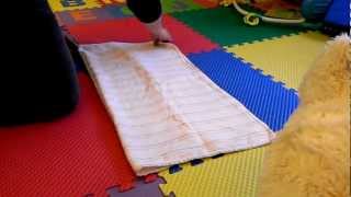 How to fold a receiving blanket in to a diaper [upl. by Raymonds]