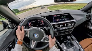 2025 BMW Z4 M40i 6MT  POV Track Drive Gingerman Raceway [upl. by Enirual]