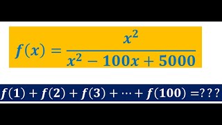 Algèbre somme fonction identité remarquable maths olympiades substitution problème [upl. by Casanova636]