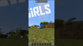 Girls vs boys meme minecraft shorts [upl. by Eceertal694]