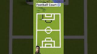 Minecraft Football Court⚽😱 shorts [upl. by Doug]