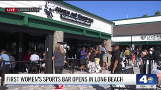 Womens sports bar opens in Long Beach in time for Paris Olympics [upl. by Akemehs526]