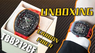 TSAR BOMBA  TB8212C  Automatic Watch  Carbon Fiber Kinetic Energy Display  Unboxing [upl. by Brander991]