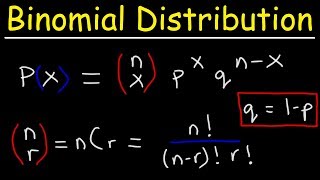 Finding The Probability of a Binomial Distribution Plus Mean amp Standard Deviation [upl. by Aromat]