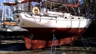 1978 Transworld 41 Ketch SV LOKEE Outside Tour 12114 DAY 1 [upl. by Einohtna]