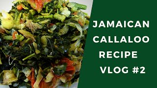 Jamaican Callaloo Recipe Video  vlog 2 [upl. by Esetal364]