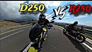 RKS R250 VS BAJAJ DOMİNAR 250   HANGİSİ GEÇTİ   motovlog [upl. by Angelika819]