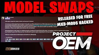 MX BIKES MODEL SWAPS RELEASED FOR FREE BY PROJECT OEM TEAM  AFTERMATH OF MXBMODS HACKING mxbikes [upl. by Lotta]