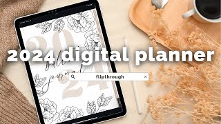 2024 DIGITAL BULLET JOURNAL FLIPTHROUGH  Best Digital Planner 2024 Free Digital Planner [upl. by Ylle]