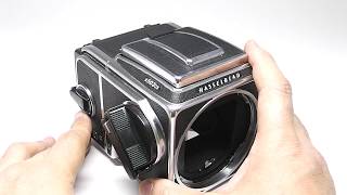 Hasselblad ハッセルブラッド 503CXボディA12マガジンWLファインダーアキュートマット [upl. by Helsa]