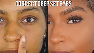 How to Conceal Deep Set Eyes Easy amp Beginner Friendly  iamLindaElaine [upl. by Tereb]